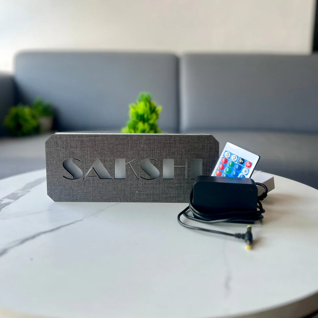 Personalised LED Lamp With Remote