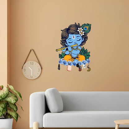 BalKrishna™ Blessings Wooden Krishna Key Holder / Wall Organizer