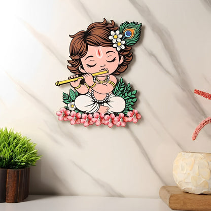 BalKrishna™ Blessings Wooden Krishna Key Holder / Wall Organizer