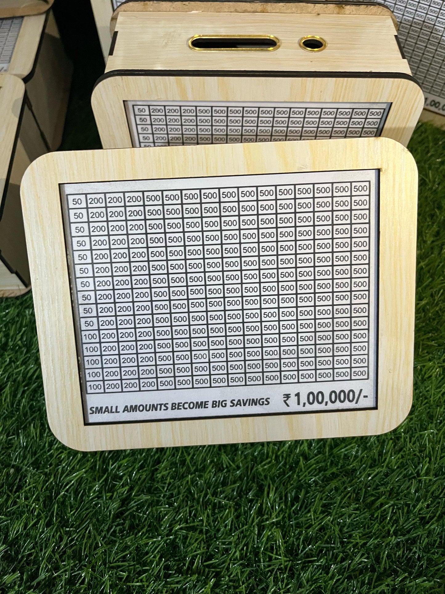 Wooden Money Saving Box ( Premium Mate Finishing)