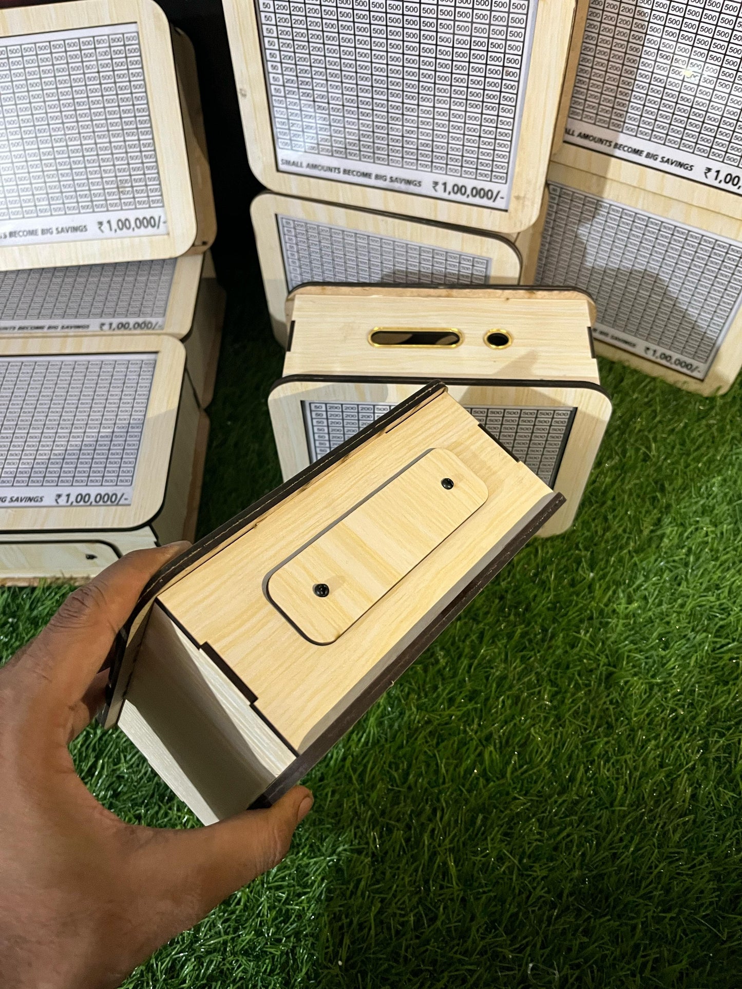 Wooden Money Saving Box ( Premium Mate Finishing)