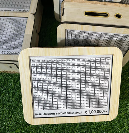 Wooden Money Saving Box ( Premium Mate Finishing)