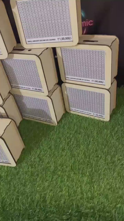 Wooden Money Saving Box ( Premium Mate Finishing)